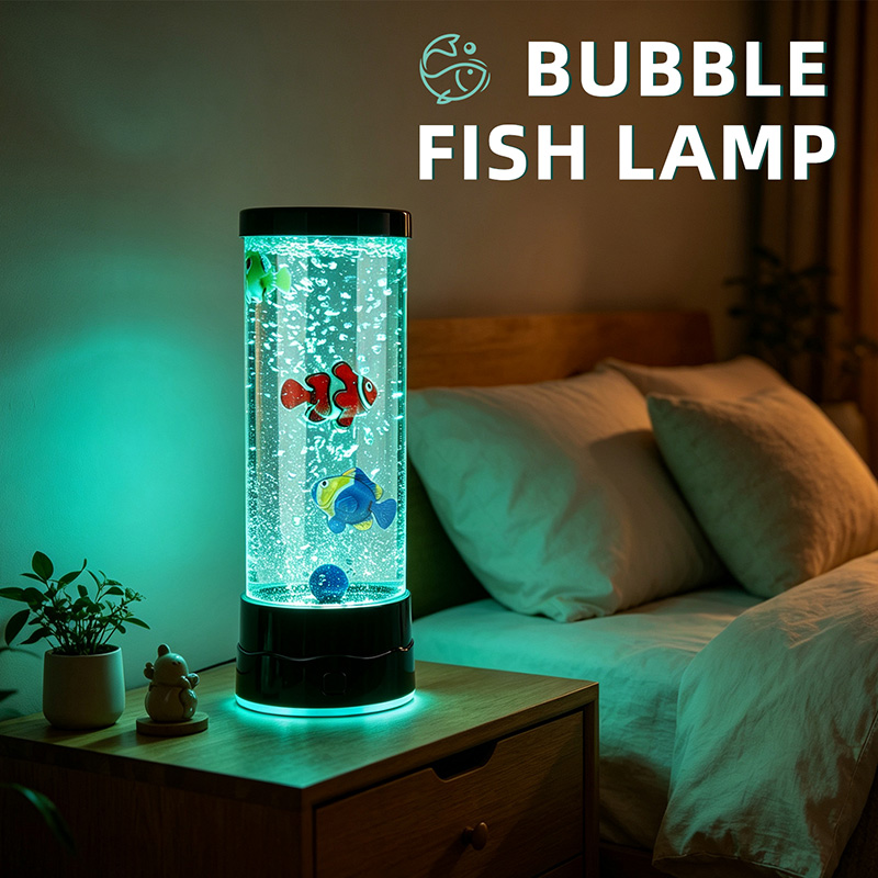 Cute Bubble Fish Multi‑Color Changing Living Room Indoor Decoration Lamp